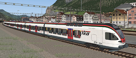 Simtrain Gotthard Panorama Express Strecke