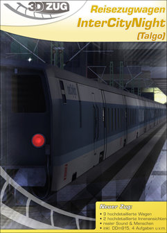 3DZug Intercity Night Talgo train