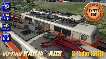 vR DB BR 111 Oranje - Beige - S-Bahn ( vR-EL-03 )
