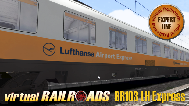 vR-DB BR 103 + Lufthansa Express ( vR-EL-10 )